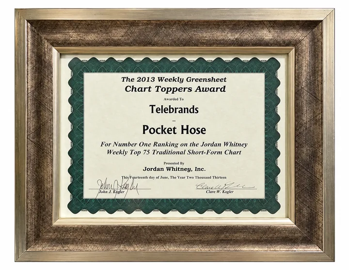 2013 Pocket Hose certificate